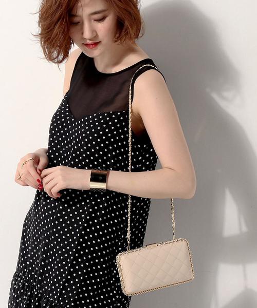 UNITED ARROWS（ユナイテッドアローズ）の「UPCE キルティング チェーン バッグ◆（ショルダーバッグ・レディース・ブラック/ナチュラル/ベージュ・FREE）」の3枚目の写真