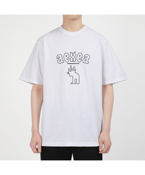 AEXEA（アクシー）の「ディアソン 半袖Tシャツ E04BRD_ABX10220（Tシャツ/カットソー・メンズ・グレー系その他/ホワイト/ブルー/ブラック・L/M/S/XL）」の2枚目の写真