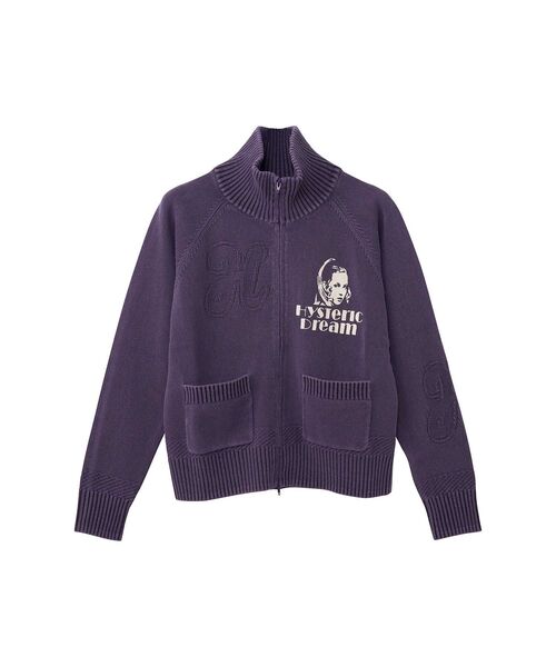 HYSTERIC GLAMOUR(ヒステリックグラマー)の「HYSTERIC DREAM ジャンパー(ニット/セーター・レディース・ダークインディゴブルー/パープル/ブラック・FREE)」の3枚目の写真