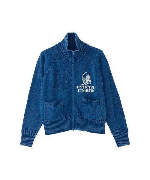 HYSTERIC GLAMOUR(ヒステリックグラマー)の「HYSTERIC DREAM ジャンパー(ニット/セーター・レディース・ダークインディゴブルー/パープル/ブラック・FREE)」の1枚目の写真