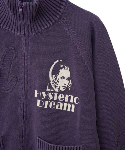 HYSTERIC GLAMOUR(ヒステリックグラマー)の「HYSTERIC DREAM ジャンパー(ニット/セーター・レディース・ダークインディゴブルー/パープル/ブラック・FREE)」の13枚目の写真