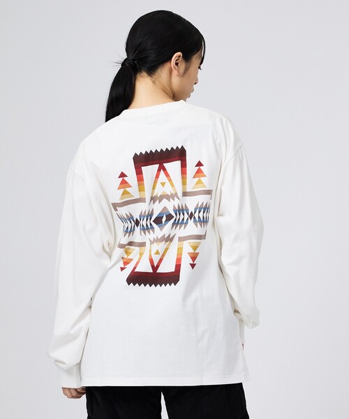 PENDLETON(ペンドルトン)の「【PENDLETON/ペンドルトン】Back Print LS Tee / バックプリントロングスリーブTシャツ / ユニセックス(Tシャツ/カットソー・メンズ・オフホワイト/ブラック・M/L)」の2枚目の写真