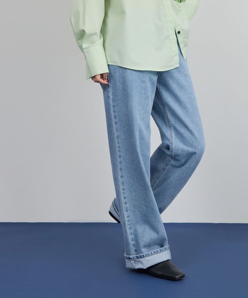 STELLA FISH(ステラフィッシュ)の「Wide Straight デニムパンツ(デニムパンツ・レディース・ライトブルー・SMALL/MEDIUM/LARGE)」の11枚目の写真