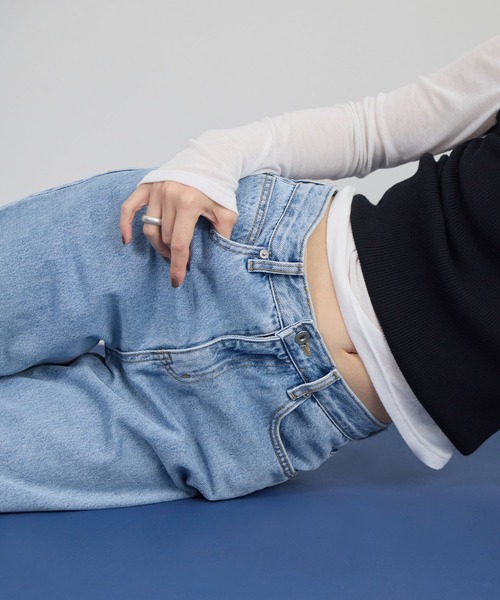 STELLA FISH(ステラフィッシュ)の「Wide Straight デニムパンツ(デニムパンツ・レディース・ライトブルー・SMALL/MEDIUM/LARGE)」の19枚目の写真