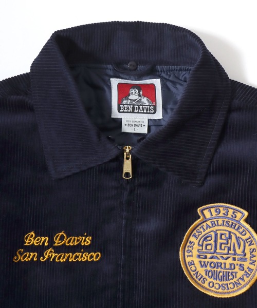 BEN DAVIS（ベンデイビス）の「BEN DAVIS/ベンデイビス REMOVAL BOA COLLAR RANCH JACKET/オーバーサイズ コーデュロイ デニム 襟ボア ワッペン刺繍 ランチジャケット/ワークジャケット/中綿ジャケット/レディース メンズ（ブルゾン・メンズ・ネイビー/ダークグリーン/ブラウン/インディゴブルー・XL/L/M）」の22枚目の写真