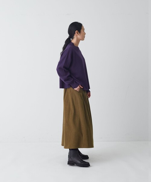 conges payes ADIEU TRISTESSE(コンジェ ペイエ アデュートリステス)の「コットンミラノリブモックネックプルオーバー(ニット/セーター・レディース・ピンク/キャメル/パープル・FREE)」の16枚目の写真