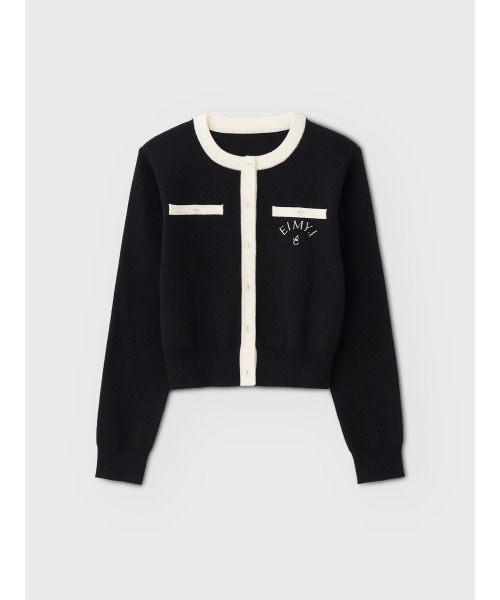 EIMY ISTOIRE(エイミーイストワール)の「EIMY BI-COLOR CARDIGAN(カーディガン/ボレロ・レディース・グレー/ブラック/ライトピンク/ベージュ/ホワイト・FREE)」の18枚目の写真