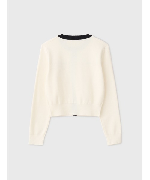 EIMY ISTOIRE(エイミーイストワール)の「EIMY BI-COLOR CARDIGAN(カーディガン/ボレロ・レディース・グレー/ブラック/ライトピンク/ベージュ/ホワイト・FREE)」の22枚目の写真