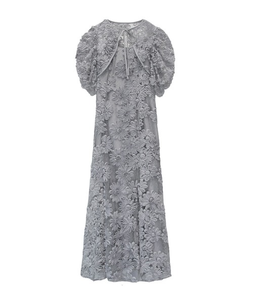 ANDRESD(アンドレスド)の「フロッキングボレロドレス / FLOCKING BOLERO DRESS(ドレス・レディース・ブラウン/グレー/ブラック・L/M/S)」の16枚目の写真