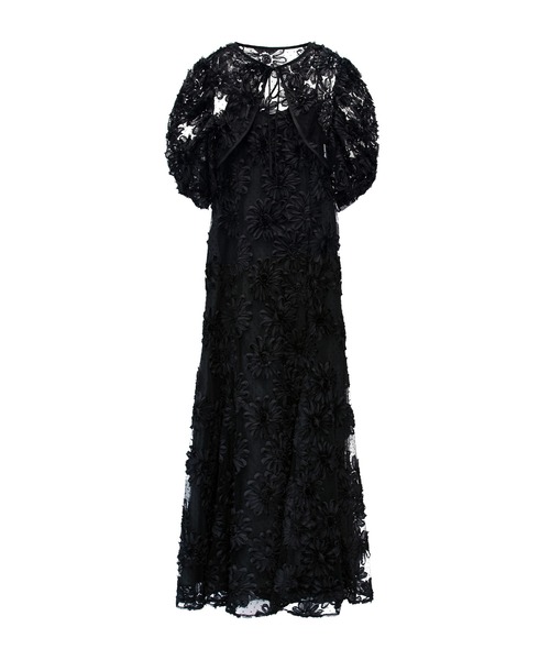 ANDRESD(アンドレスド)の「フロッキングボレロドレス / FLOCKING BOLERO DRESS(ドレス・レディース・ブラウン/グレー/ブラック・L/M/S)」の15枚目の写真