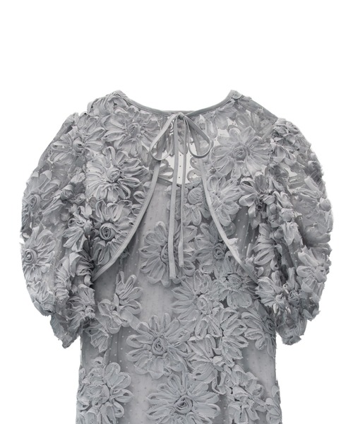 ANDRESD(アンドレスド)の「フロッキングボレロドレス / FLOCKING BOLERO DRESS(ドレス・レディース・ブラウン/グレー/ブラック・L/M/S)」の18枚目の写真
