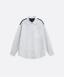 Contrast Stripe Panel Shirt