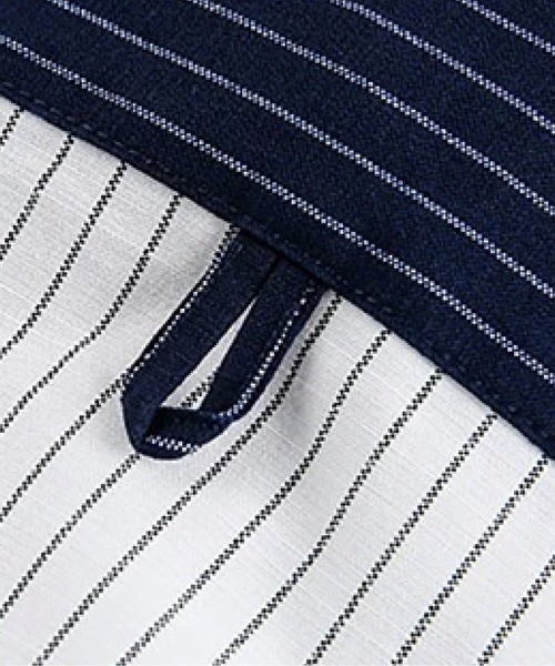 U:UME（ユーム）の「Contrast Stripe Panel Shirt（シャツ/ブラウス・メンズ・ホワイト・XX-LARGE/X-LARGE/LARGE/MEDIUM）」の6枚目の写真