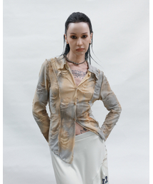 DISTRESSED BLOUSE DIRTY YELLOW