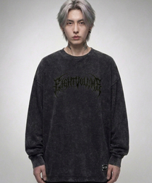 EIGHTVOLUME（エイトボリューム）の「EV メタルロゴ 2 ピグメント 長袖Tシャツ（ブラック）（Tシャツ/カットソー）」