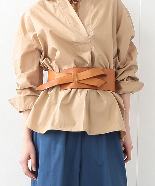 Ray BEAMS(レイビームス)の「Ray BEAMS / 80mm レザーベルト(ベルト・レディース・ブラック/ブラウン系その他・ONE SIZE)」の2枚目の写真