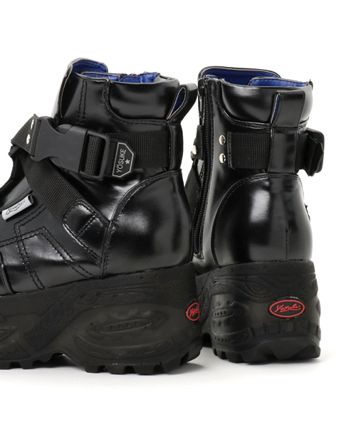 YOSUKE（ヨースケ）の「「YOSUKE/ヨースケ」厚底ベルティッドハイカットスニーカー（スニーカー・レディース・ブラック/グレー系その他/ホワイト/ライトブルー/ネイビー/ブラウン系その他/ワイン/マルチ・24/23.5/23/22.5/24.5）」の15枚目の写真