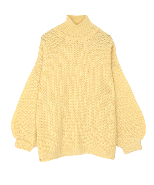 merry jenny（メリージェニー）の「ボリュームルーズニット（ニット/セーター・レディース・アイボリー/ブラック/ピンク/グリーン・FREE）」の9枚目の写真