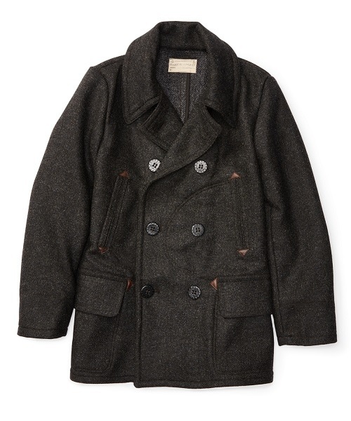 RRL（ダブル アール エル）の「ダブルフェイスド ウール ピーコート