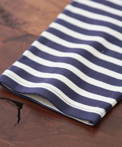 CUBE SUGAR（キューブシュガー）の「リップルボーダー×レース 後ろレースプルオーバー（Tシャツ/カットソー・レディース・ホワイト×ブラック/ホワイト×ブルー/ホワイト×レッド/ホワイト×ネイビー・M）」の15枚目の写真