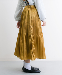 MERLOT | メタリックプリーツスカート4968(スカート)