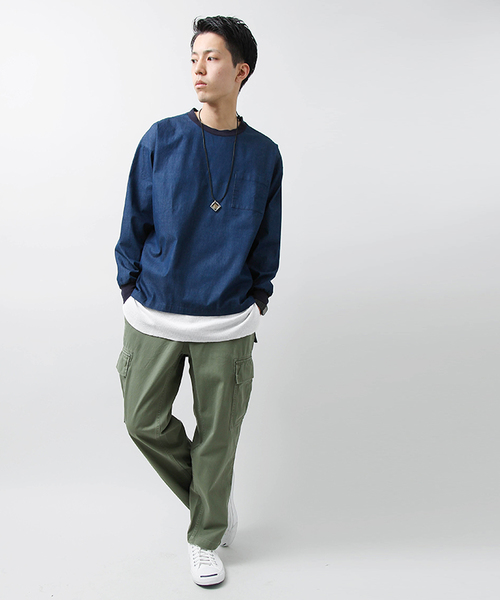 WEGO（ウィゴー）の「WEGO/スラブワッフルラウンドロングタンクトップ（タンクトップ・メンズ・ホワイト系その他5/スミクロ/ホワイト/ライトピンク/サックスブルー/ライトイエロー・LARGE/MEDIUM/SMALL）」の12枚目の写真