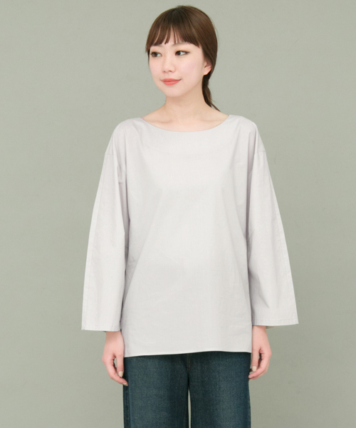 KBF+（ケービーエフプラス）の「KBF+ 後ろリボンブラウス（Tシャツ/カットソー・レディース・イエロー/オフホワイト/グレー・ONE）」の17枚目の写真