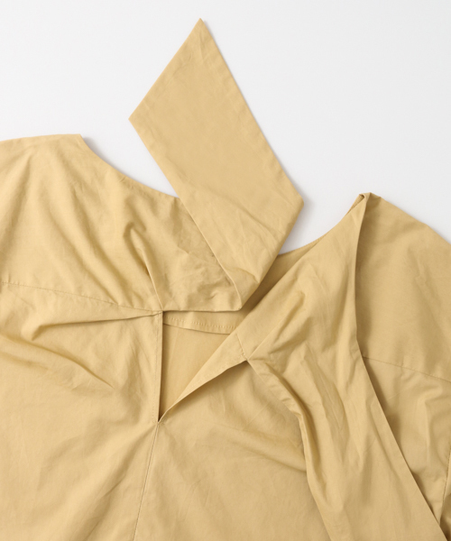 KBF+（ケービーエフプラス）の「KBF+ 後ろリボンブラウス（Tシャツ/カットソー・レディース・イエロー/オフホワイト/グレー・ONE）」の13枚目の写真