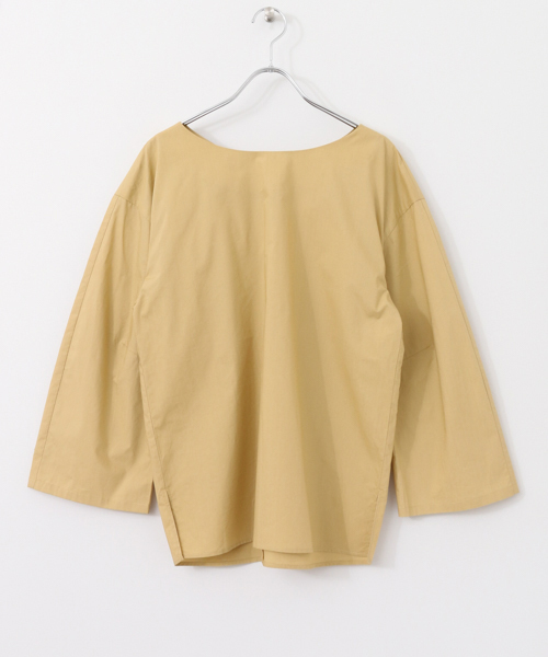 KBF+（ケービーエフプラス）の「KBF+ 後ろリボンブラウス（Tシャツ/カットソー・レディース・イエロー/オフホワイト/グレー・ONE）」の9枚目の写真