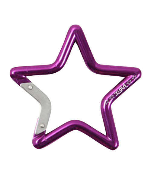 X-girl（エックスガール）の「STAR CARABINER（キーホルダー・レディース・パープル/イエロー/ピンク・ONE SIZE）」の2枚目の写真
