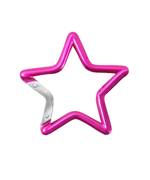 X-girl（エックスガール）の「STAR CARABINER（キーホルダー・レディース・パープル/イエロー/ピンク・ONE SIZE）」の5枚目の写真