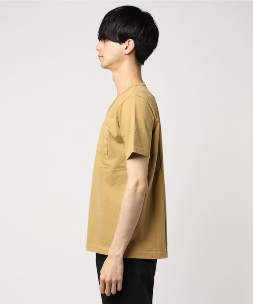 Denime(ドゥニーム)の「【MadeInJapan】BASIC CUTSEW/ベーシックカットソーVネックポケT(Tシャツ/カットソー・メンズ・ホワイト/杢グレー/ブラック/ライトブラウン/ピンク/ネイビー/カーキ・SMALL/X-LARGE/LARGE/MEDIUM)」の8枚目の写真