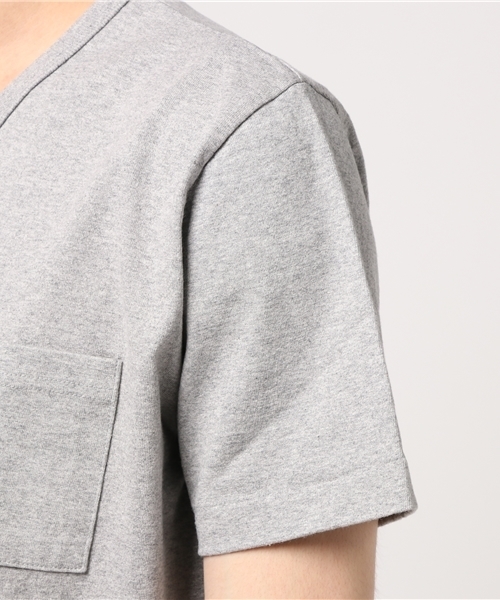 Denime(ドゥニーム)の「【MadeInJapan】BASIC CUTSEW/ベーシックカットソーVネックポケT(Tシャツ/カットソー・メンズ・ホワイト/杢グレー/ブラック/ライトブラウン/ピンク/ネイビー/カーキ・SMALL/X-LARGE/LARGE/MEDIUM)」の11枚目の写真