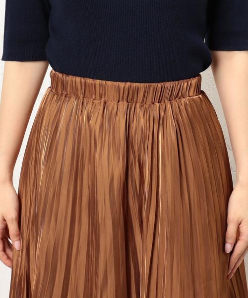 green label relaxing（グリーンレーベルリラクシング）の「■■■KF ピカピカ プリーツスカート ◆（スカート・レディース・ブラック/イエロー/オレンジ・FREE）」の13枚目の写真