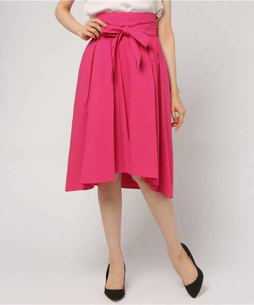 QUEENS COURT（クイーンズコート）の「【セットアップ対象】ウエストリボンスカート（スカート・レディース・ブラウン/イエロー/レッド/ピンク・S/M/SS）」の17枚目の写真