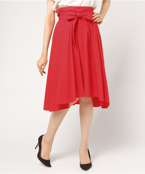 QUEENS COURT（クイーンズコート）の「【セットアップ対象】ウエストリボンスカート（スカート・レディース・ブラウン/イエロー/レッド/ピンク・S/M/SS）」の18枚目の写真