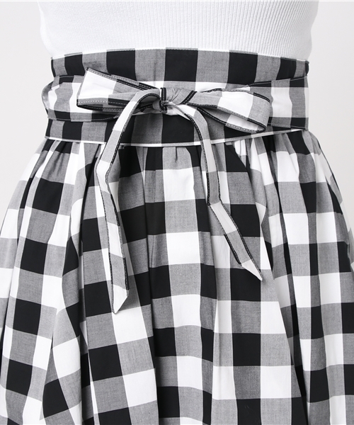 QUEENS COURT（クイーンズコート）の「【セットアップ対象】ウエストリボンスカート（スカート・レディース・ブラウン/イエロー/レッド/ピンク・S/M/SS）」の8枚目の写真