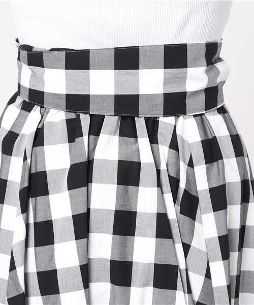 QUEENS COURT（クイーンズコート）の「【セットアップ対象】ウエストリボンスカート（スカート・レディース・ブラウン/イエロー/レッド/ピンク・S/M/SS）」の9枚目の写真