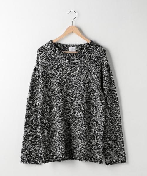 coen(コーエン)の「メランジクルーネックニット(ニット/セーター・メンズ・ブラック/ベージュ・MEDIUM/X-LARGE/SMALL/LARGE)」の14枚目の写真