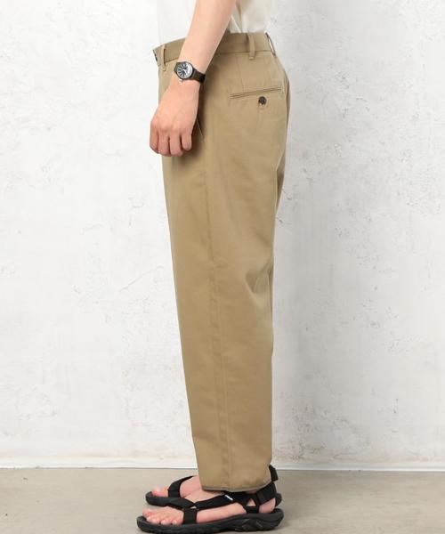 green label relaxing（グリーンレーベルリラクシング）の「ST T/C パイピング クロップド チノパンツ ◆（チノパンツ・メンズ・ネイビー/ベージュ/グレー・SMALL/MEDIUM/LARGE）」の12枚目の写真