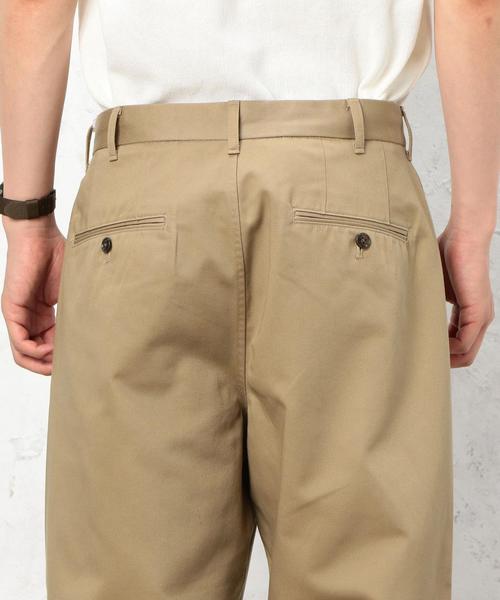 green label relaxing（グリーンレーベルリラクシング）の「ST T/C パイピング クロップド チノパンツ ◆（チノパンツ・メンズ・ネイビー/ベージュ/グレー・SMALL/MEDIUM/LARGE）」の16枚目の写真
