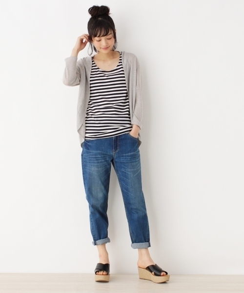 grove(グローブ)の「◆ベーシックタンクトップ(タンクトップ・レディース・オフホワイト/ブルー/グリーン/レッド/ブラック/グリーン系1/ネイビー/ネイビー系1・03/02)」の17枚目の写真