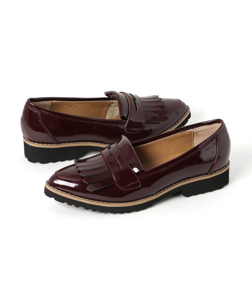 INTERPLANET（インタープラネット）の「【MIO NOTIS】キルトローファー（ローファー・レディース・シルバー/ボルドー/ブラック・22.5cm/24.5cm/23.5cm）」の3枚目の写真