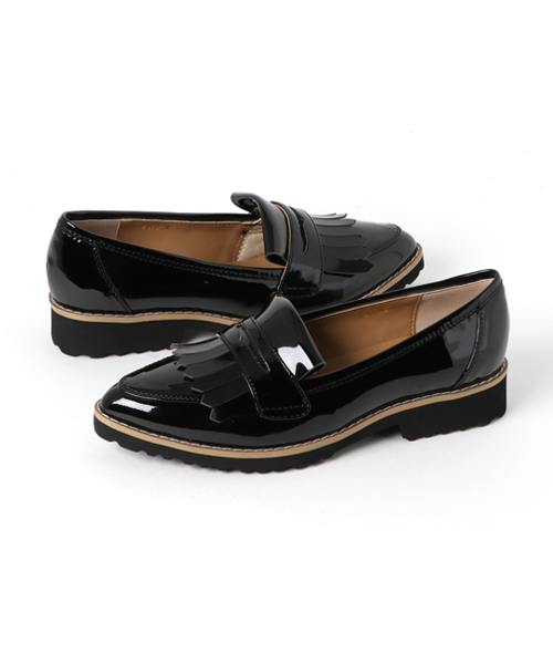 INTERPLANET（インタープラネット）の「【MIO NOTIS】キルトローファー（ローファー・レディース・シルバー/ボルドー/ブラック・22.5cm/24.5cm/23.5cm）」の2枚目の写真