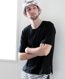 Denime | サイドスリットビッグTシャツ(Tシャツ/カットソー)