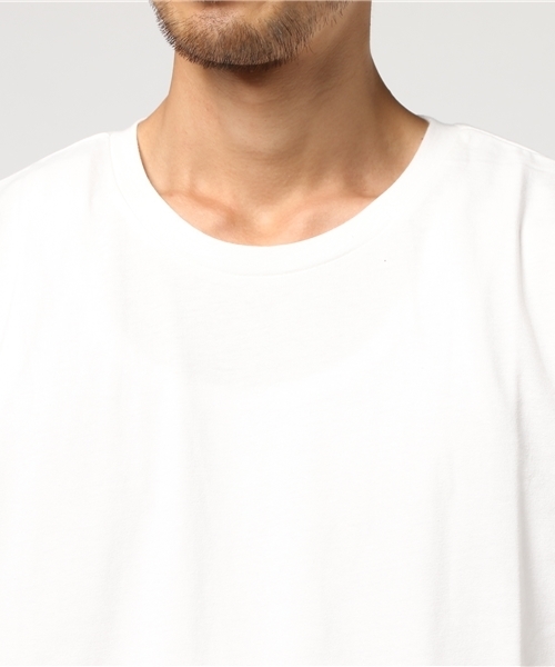Denime(ドゥニーム)の「サイドスリットビッグTシャツ(Tシャツ/カットソー・メンズ・ブラック/レッド系その他/ホワイト/ブルー系その他・LARGE/MEDIUM)」の7枚目の写真