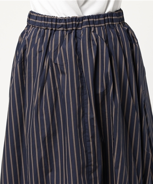 Te chichi TERRASSE（テチチテラス）の「タイプライター　ギャザーミディスカート（スカート・レディース・ブラウン/グリーン/ネイビー/プラム/ボルドー・ﾌﾘ-）」の10枚目の写真