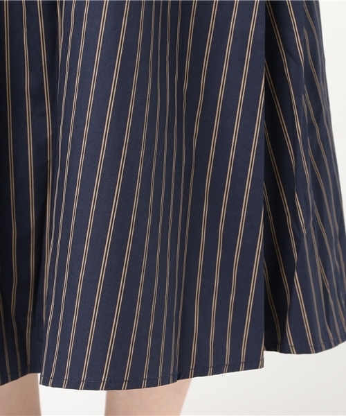 Te chichi TERRASSE（テチチテラス）の「タイプライター　ギャザーミディスカート（スカート・レディース・ブラウン/グリーン/ネイビー/プラム/ボルドー・ﾌﾘ-）」の11枚目の写真