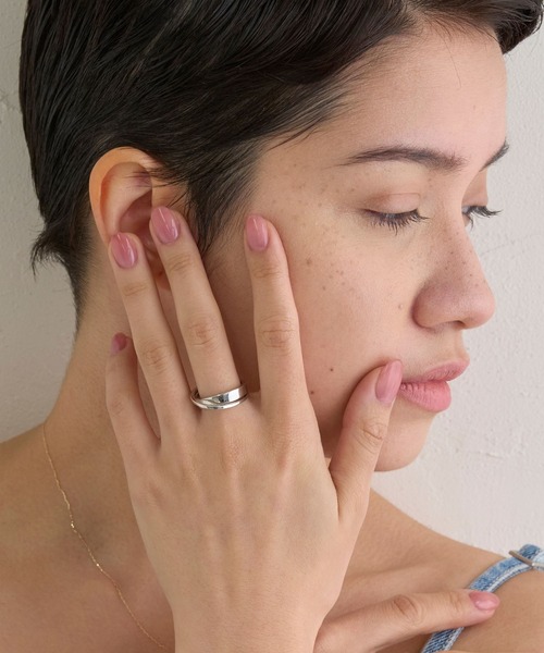 JUPITER(ジュピター)の「【SV925】シルバーワイドリング(リング・レディース・シルバー・#13/#11)」の19枚目の写真