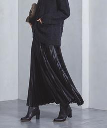 UNITED ARROWS | UWCS サテン マキシ プリーツスカート◆(スカート)